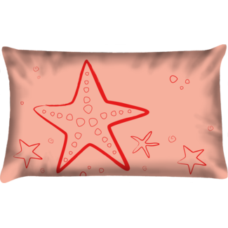 Velits Outdoor Sierkussen zeester rood