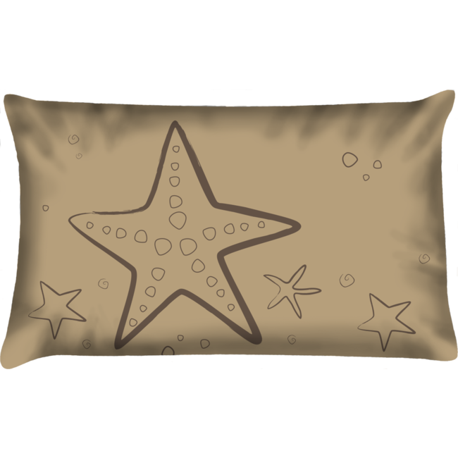 Velits Outdoor Sierkussen zeester beige waterafstotend