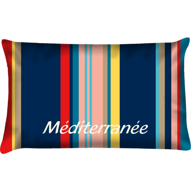 Velits Outdoor Sierkussen Saint Tropez gestreept blauw rood
