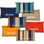 Velits Outdoor Sierkussen Saint Tropez gestreept blauw oranje
