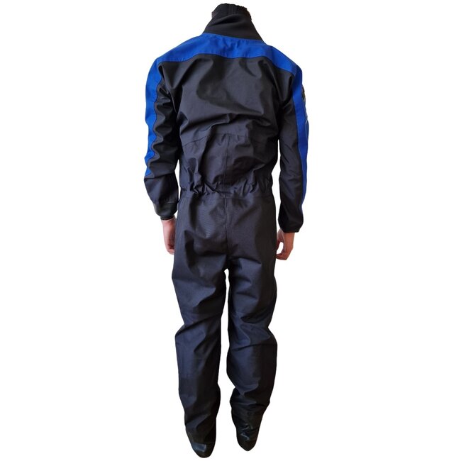 JS sports Kinder droogpak laminaat zwart/blauw - SALE -