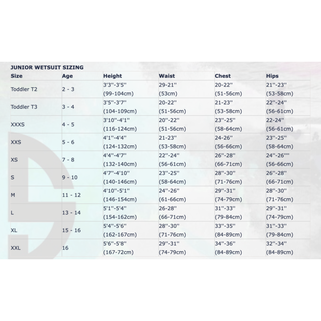 JS sports Neopreen steamer junior Maui - maat junior large