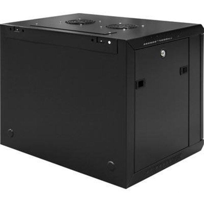 6U Wandkast met glazen deur