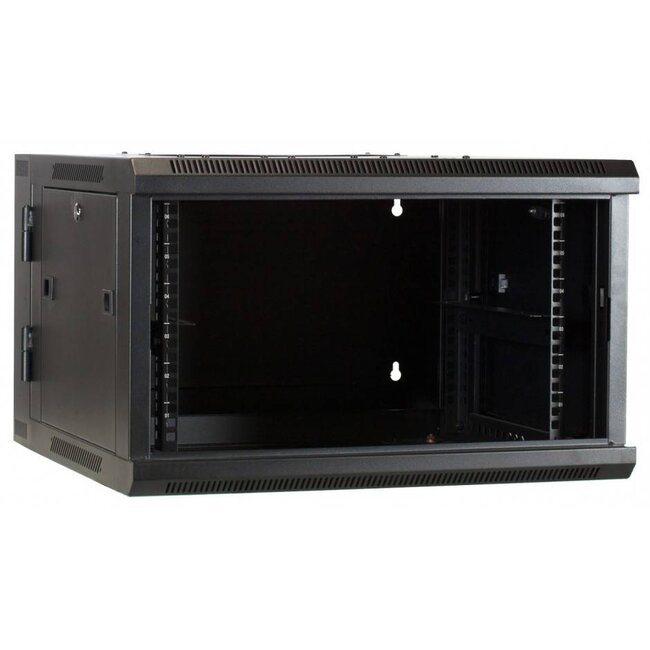 6U Wandkast - kantelbaar- met glazen deur