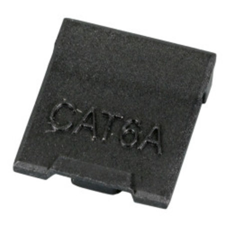 Keystone stofkap voor CAT6a (MIEF9108), zwart