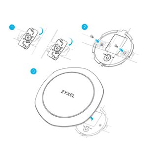 ZyXEL ZyXEL Plafondbevestiging voor AccesPoint (5x2/verpakking)