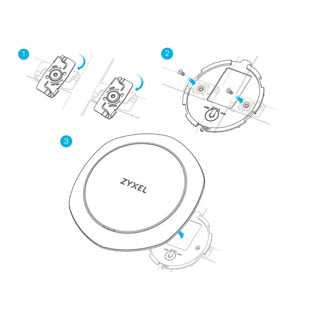 ZyXEL Plafondbevestiging voor AccesPoint (5x2/verpakking)