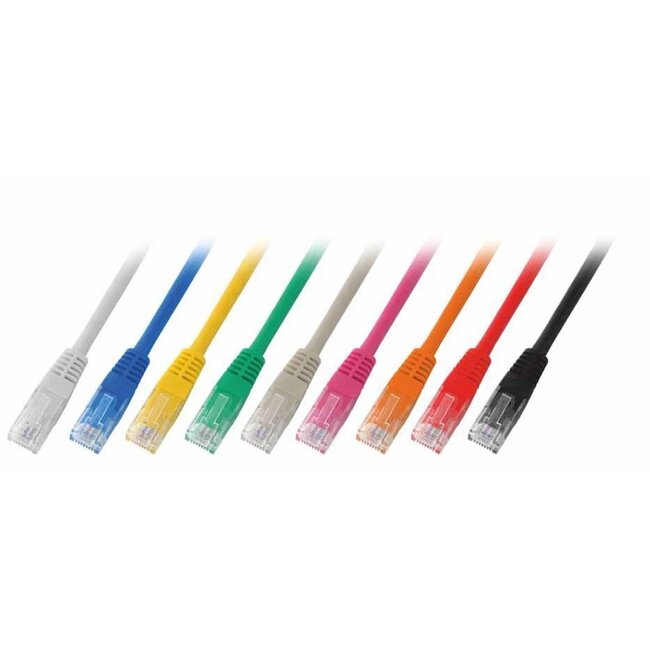 UTP CAT 6 patchkabels, 25 cm diverse kleuren