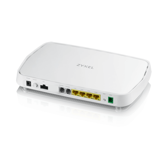 ZyXEL PMG5617GA  GPON Class B+, 4xGbE LAN, 2 FXS ports, 1 USB 2.0, 1 UPS port, WiFi 11n 2.4GHz 300Mbps, 5GHz 11ac 866Mbps