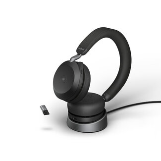 Jabra Evolve2 75 Link380a MS Stereo Stand Black