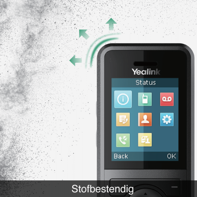 YEALINK W59R RUGGEDIZED HD IP DECT HANDSET (INCL. LADER)