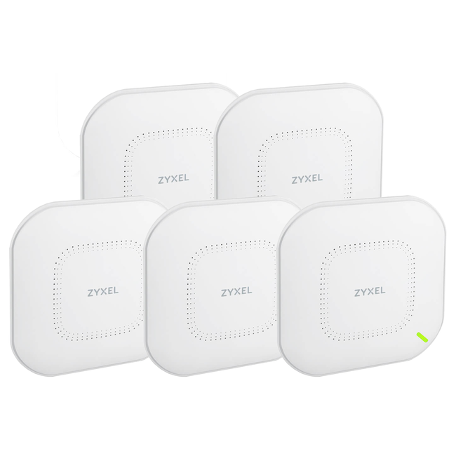 ZyXEL WAC500, 5 pack excl. Power Adaptor, 1 year NCC Pro Pack license bundled, EU and UK, Unified AP, ROHS