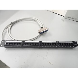 Cable Telco RJ-21 AC180º/M to Patch Panel 24xRJ45