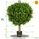 Artificial outdoor Deluxe Boxwood Ball 60 cm UV protected Artificial outdoor Deluxe Boxwood Ball 60 cm UV protected