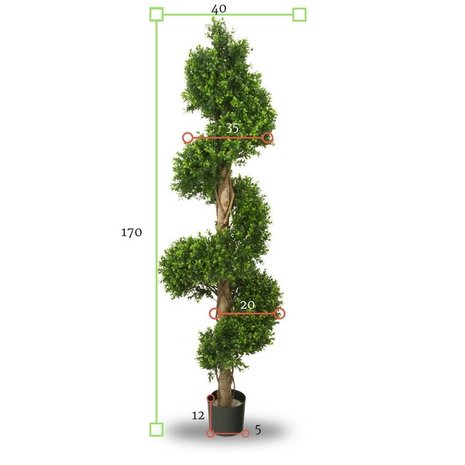 Tall Artificial Buxus Spiral Tree Leopoldflora Tall Artificial Buxus Spiral Tree, Artificial Outdoor Topiary Spiral