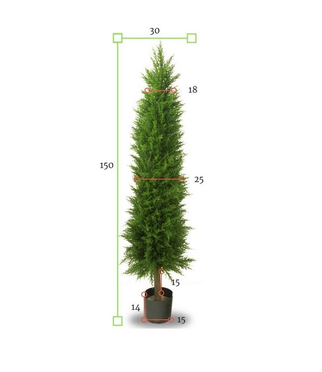 Artificial conifer tree 150 cm for outside LeopoldFlora