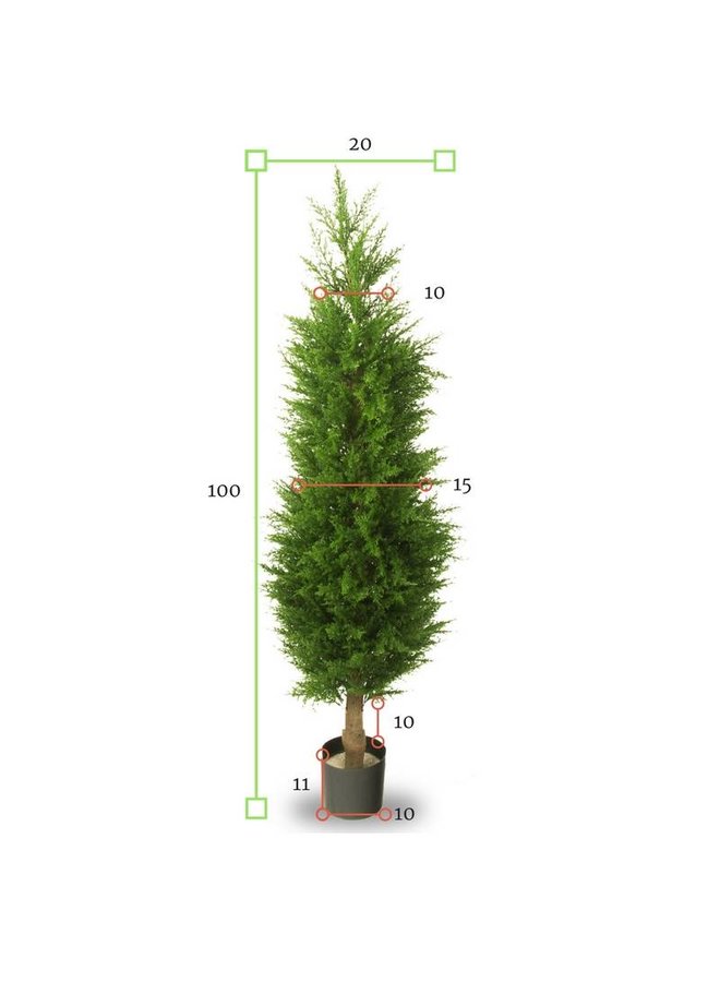 Outdoor Artificial Conifer tree 100 cm UV protected