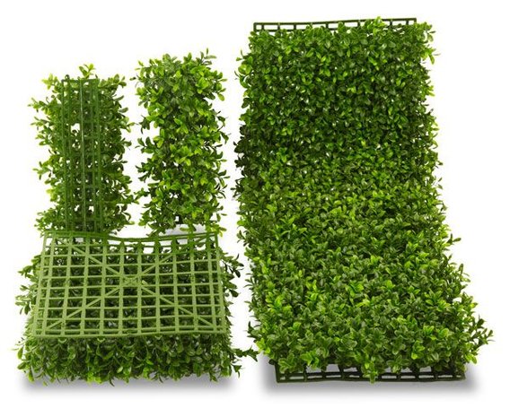 Outdoor artificial Boxwood corner x100 tips for fixing on 140 mat  UV protected