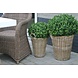 Kunst Buxus Bol 50 cm UV in rotan mand Kunst Buxus Bol 50 cm UV in rotan mand