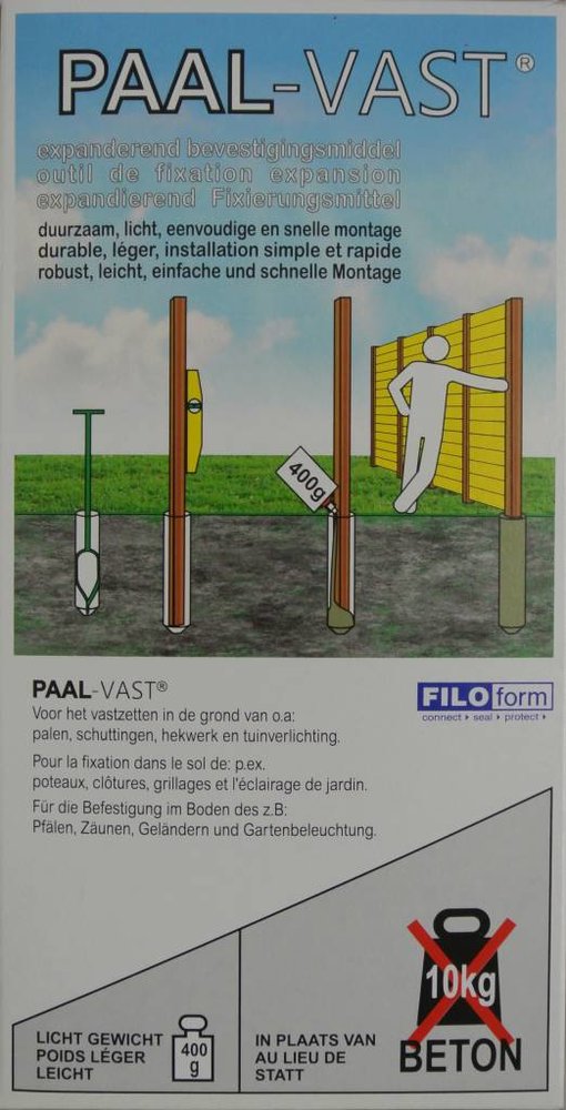 Expanding fastener for securing artificial plants in pots
