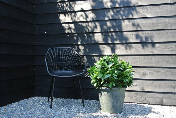 Kunst laurier bol 55 cm voor buiten