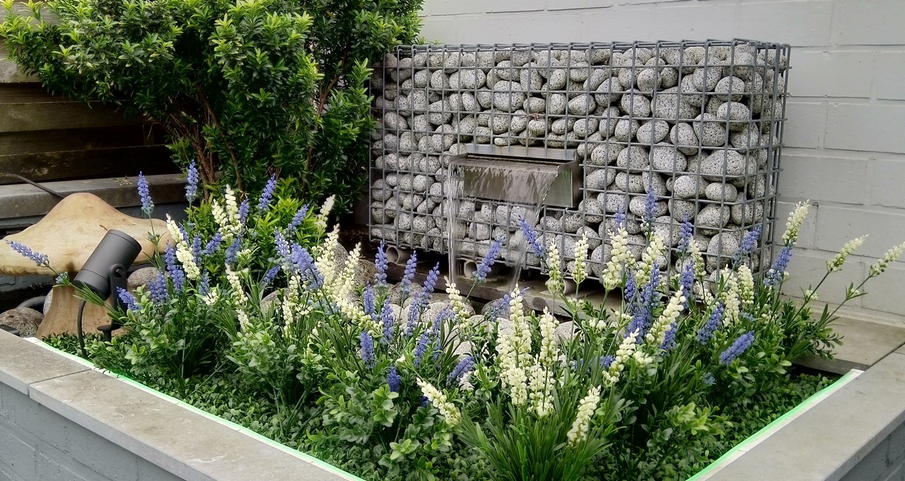 Artificial white Lavender bouquet uv-protected for Outdoor Artificial white Lavender bouquet uv-protected for Outdoor