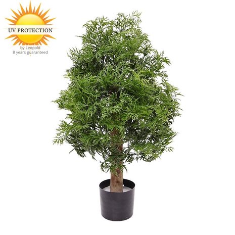 Outdoor Artificial Ming Aralia Green plant 90 cm uv-protected  in pot Outdoor Artificial Ming Aralia Green plant 90 cm uv-protected  in pot