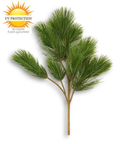 Want to buy an artificial pine branch? 8 year colour guarantee
