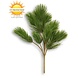UV protected artificial Pine branch 65 cm for outside UV protected artificial Pine branch 65 cm for outside