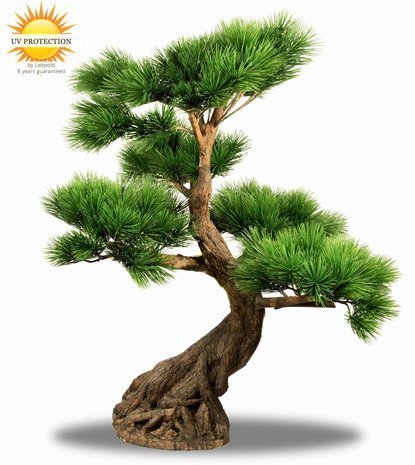 Kunststof Bonsai Pinus boom 80 cm UV voor buiten met 5 etages Kunststof Bonsai Pinus boom 80 cm UV voor buiten met 5 etages