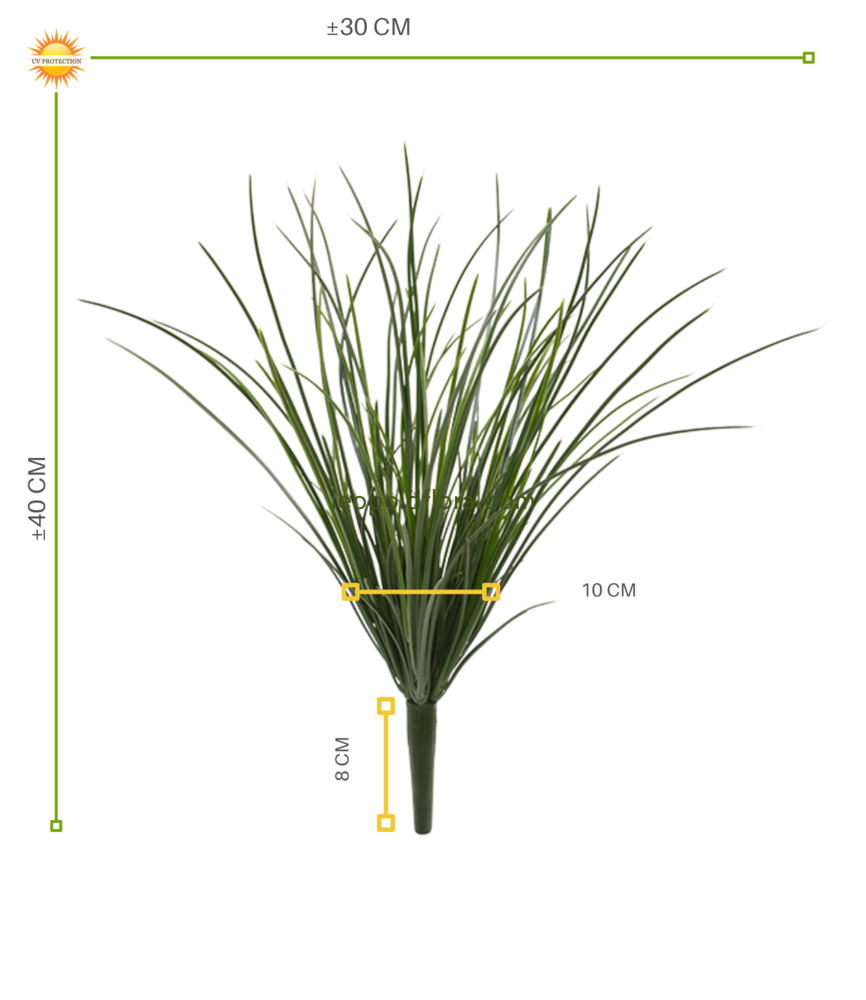 Kunststof grasplant boeket 40cm UV Kunststof grasplant boeket 40cm UV
