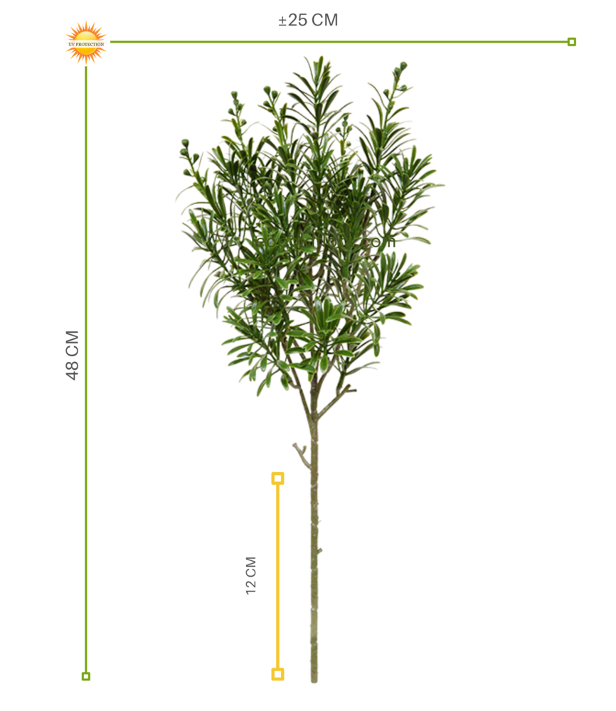 Outdoor Artificial Crossostephium branch 45 cm