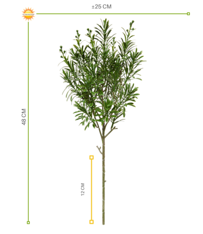 Outdoor Artificial Crossostephium branch 45 cm