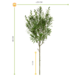 Outdoor Artificial Crossostephium branch 45 cm Outdoor Artificial Crossostephium branch 45 cm
