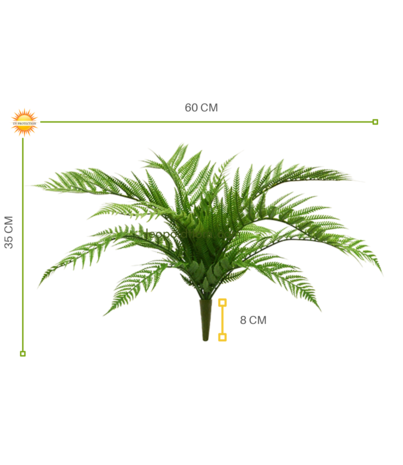 Artificial outdoor Fern bouquet 60 cm UV-protected Artificial outdoor Fern bouquet 60 cm UV-protected