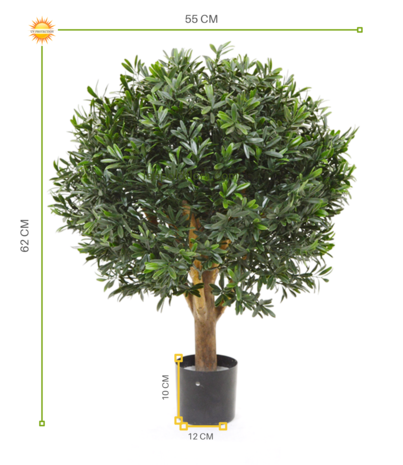 Kunst Ilex Hulst Bol 55 cm uv Kunst Ilex Hulst Bol 55 cm uv
