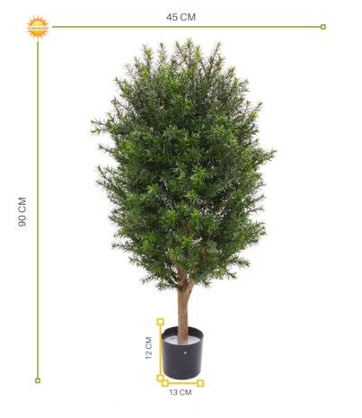 Outdoor Artificial bush Taxus 90 cm with UV protection Outdoor Artificial bush Taxus 90 cm with UV protection