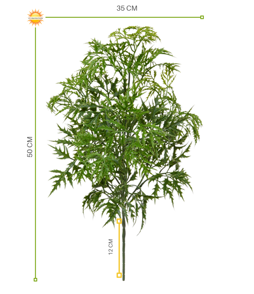 Kunststof Ming Aralia tak 50 cm UV Kunststof Ming Aralia tak 50 cm UV