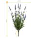 Blauw bloeiende lavendel kunstbloemen in boeketvorm voor buiten Blauw bloeiende lavendel kunstbloemen in boeketvorm voor buiten