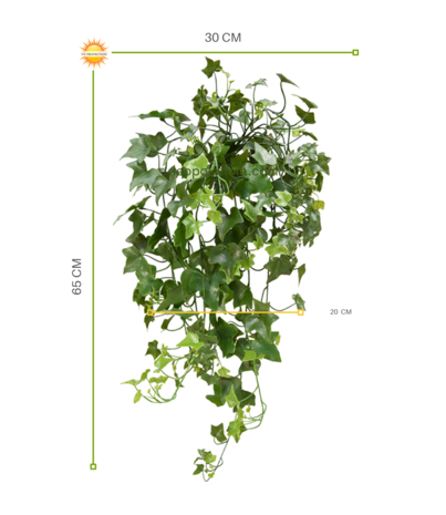 Kunststof  hangplant klimop 65 cm UV voor Buiten Kunststof  hangplant klimop 65 cm UV voor Buiten