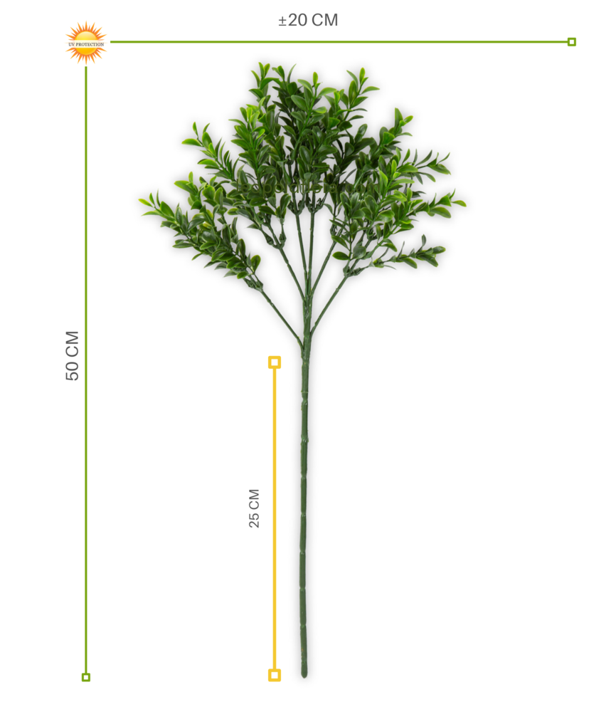Kunststof Buxus tak 50cm UV Kunststof Buxus tak 50cm UV