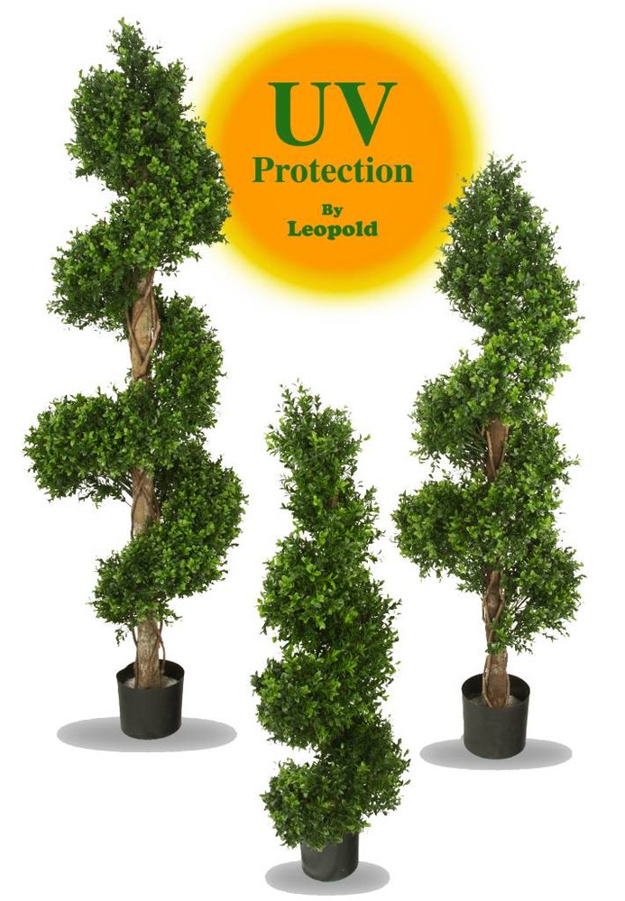 Outdoor artificial Boxwood Spiral tree 140 cm UV protected Outdoor artificial Boxwood Spiral tree 140 cm UV protected