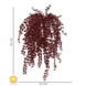 Buiten kunsthangplantje Dischidia burgundy uv-bestendig Buiten kunsthangplantje Dischidia burgundy uv-bestendig
