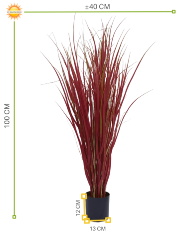 Artificial Ornamental Grass 100cm UV