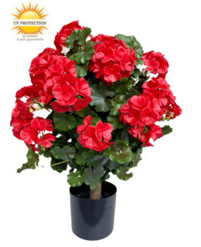 Geranium bulb artificial plant 50cm UV red Geranium bulb artificial plant 50cm UV red