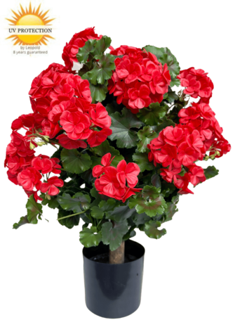 Geranium bulb artificial plant 50cm UV red Geranium bulb artificial plant 50cm UV red