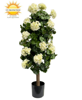 Geranium column artificial plant 120cm UV creamy-white Geranium column artificial plant 120cm UV creamy-white