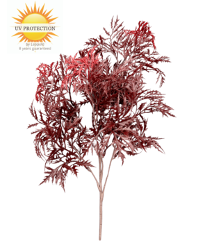 Ming Aralia branch burgundy 50cm UV Ming Aralia branch burgundy 50cm UV