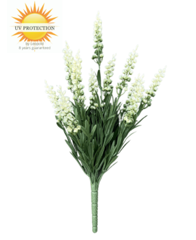 Lavender artificial plant 30cm UV cream-white Lavender artificial plant 30cm UV cream-white