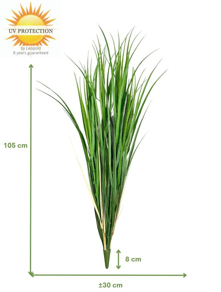 Buiten kunst Rietgras Deluxe 105cm UV groen